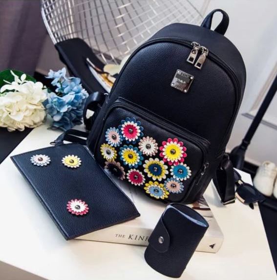 Rucsac dama negru 3 in 1 Meredith